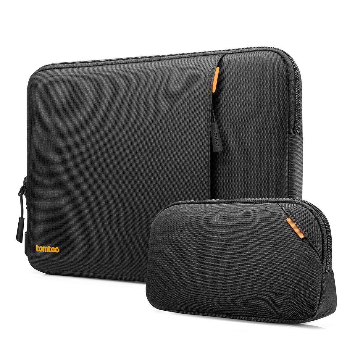 Túi Chống Sốc Tomtoc 360* Protective kèm túi phụ kiện cho MacBook/Laptop 13” - Black