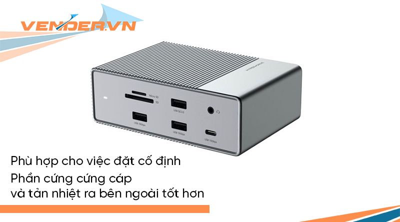 Cổng chuyển HyperDrive Gen 2 18-in-1 USB Type-C (HD-G218)