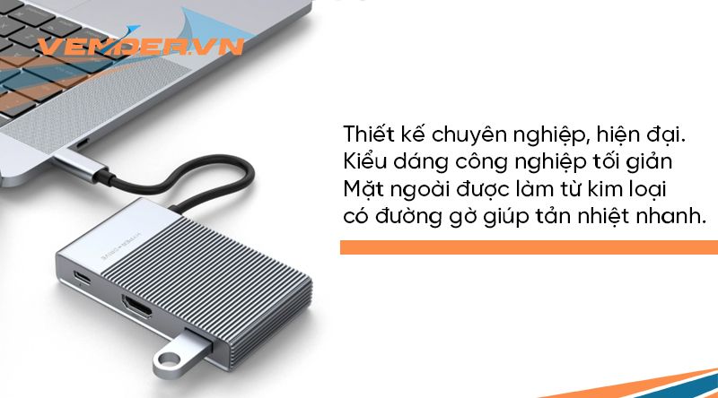 Cổng chuyển HyperDrive Gen 2 6-in-1 USB Type-C Docking Station (HD-G206)