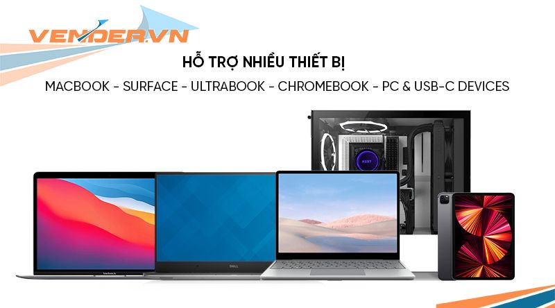 Cổng chuyển HyperDrive Tube HDMI 4K 30Hz 6-in-1 USB-C Hub (HD233B)