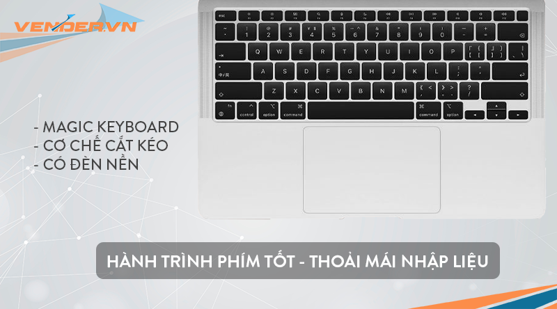 MacBook Air 13-inch 2020 Silver - 8GB / 256GB - Apple M1 / 8 Core CPU / 7 Core GPU - Hàng chính hãng - Part: MGN93