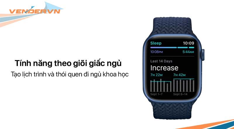  Apple Watch Series 7 GPS + Cellular - Mặt thép 45mm, dây cao su - Nhiều màu - Hàng chính hãng 