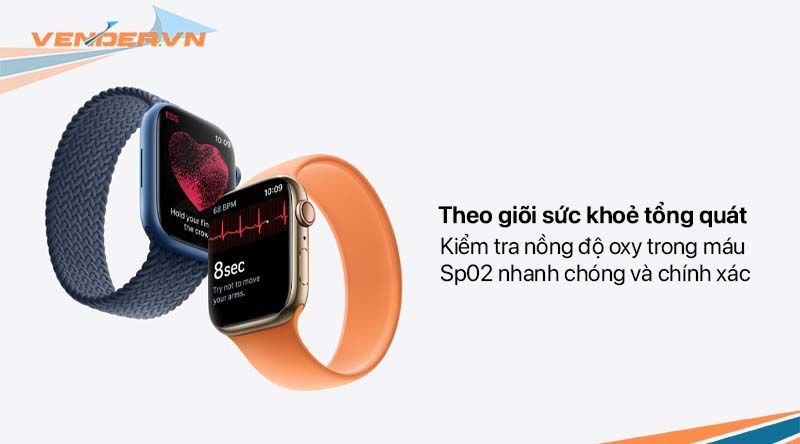 Apple Watch Series 7 GPS + Cellular - Mặt thép 45mm, dây Milanese Loop - Nhiều màu - Hàng chính hãng