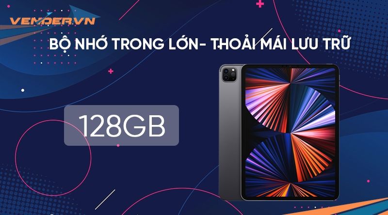 iPad Pro 12.9-inch M1 - 128GB Wi-Fi + 5G (Cellular) - Hàng chính hãng