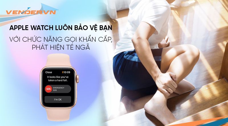 Apple Watch SE GPS - Mặt nhôm - Dây cao su - 40mm - Hàng chính hãng