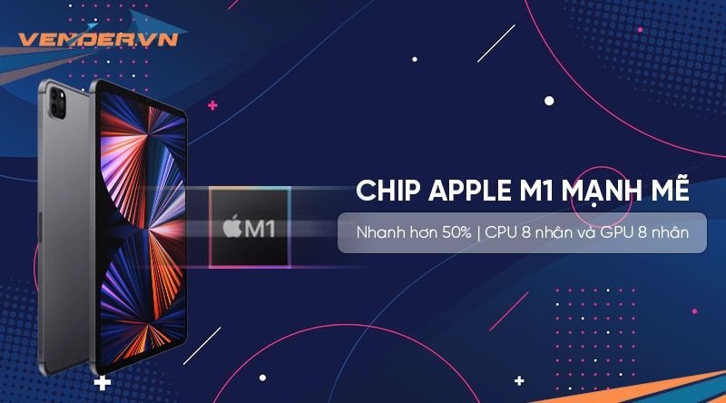 iPad Pro 12.9-inch M1 - 128GB Wi-Fi + 5G (Cellular) - Hàng chính hãng