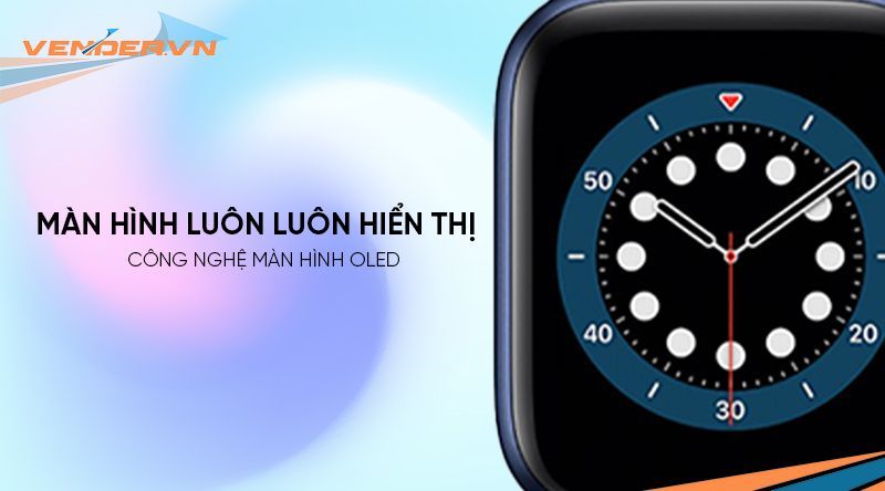  Apple Watch Series 6 GPS - Mặt nhôm - Dây cao su - 40mm - Hàng chính hãng 