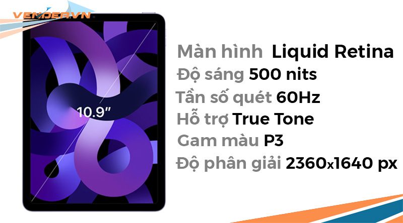 iPad Air 5 - 64GB Wi-Fi - Hàng chính hãng