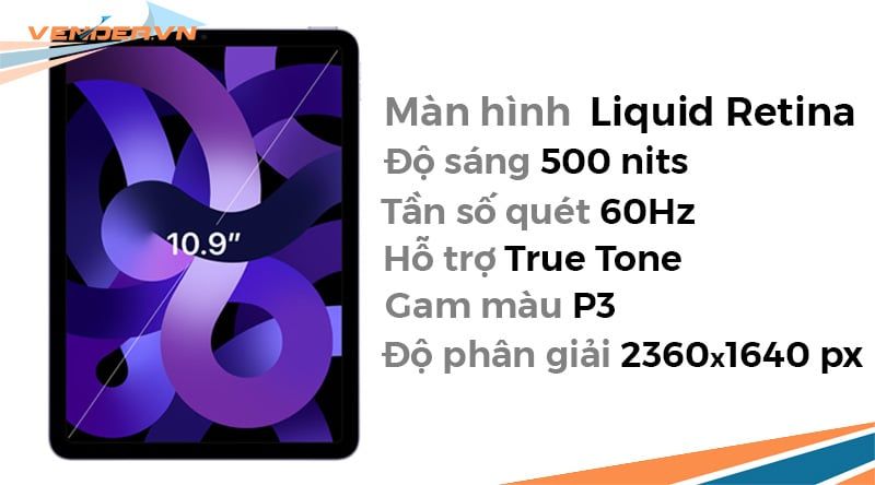 iPad Air 5 - 256GB Wi-Fi - Cellular - Hàng chính hãng