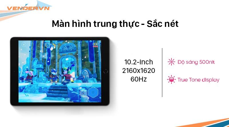 iPad Gen 9 - 64GB Wi-Fi màu Silver & Space Gray - Hàng chính hãng