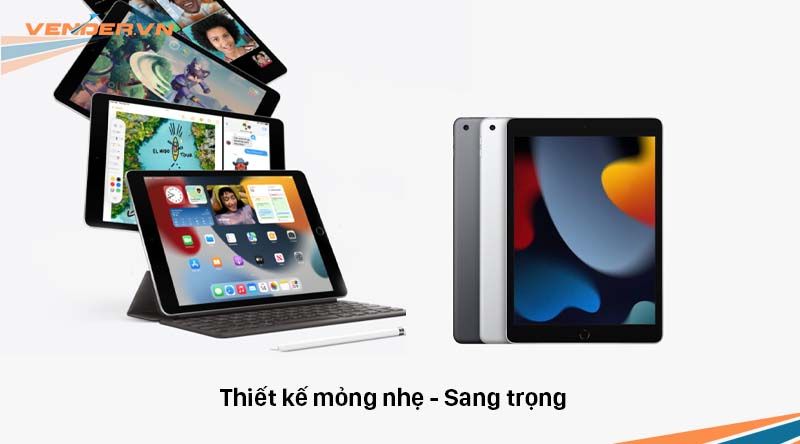  iPad Gen 9 - 64GB Wi-Fi màu Silver & Space Gray - Hàng chính hãng 