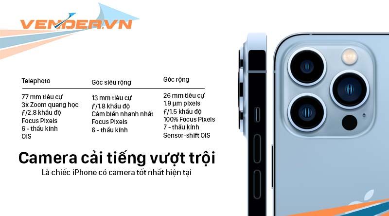  iPhone 13 Pro Max 256GB - Nhiều màu - Hàng chính hãng VN/A sẵn 