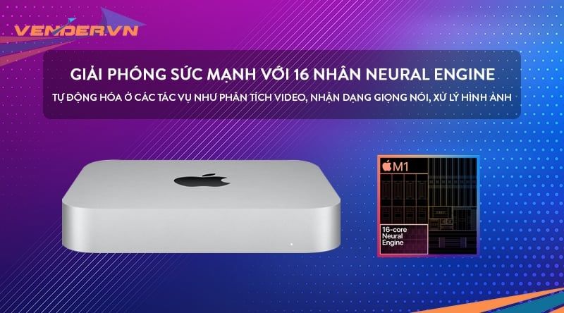 Mac Mini Late 2020 - M1 / 8GB / 512GB - Hàng chính hãng - MGNT3SA/A