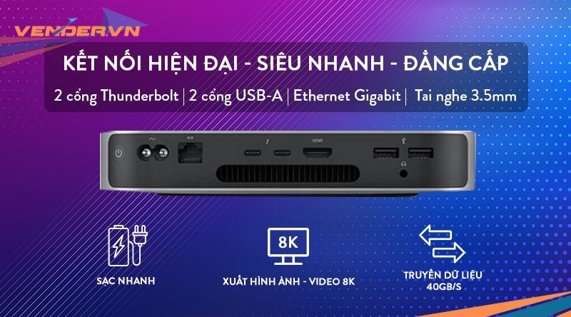 Mac Mini Late 2020 - M1 / Option 16GB / 512GB - Hàng chính hãng - Z12N000E2