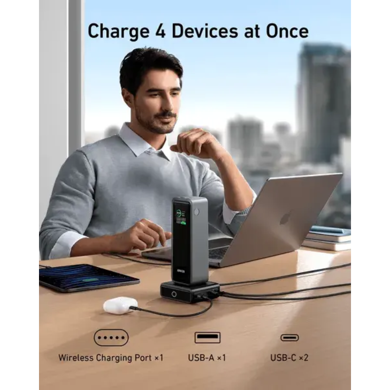 Đế Sạc Anker 2 USB-C + 1 USB-A 100W A1902 Chính Hãng