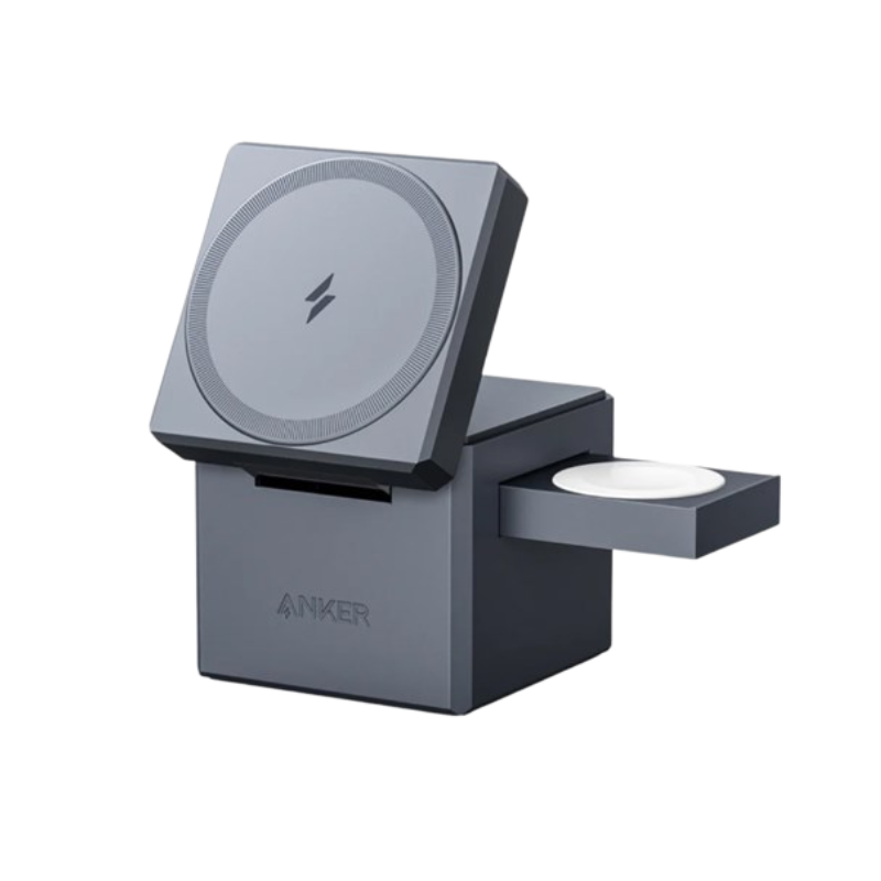 Đế Sạc Anker Không Dây Cube MagSafe 737 3-in-1 15W Y1811 Chính Hãng