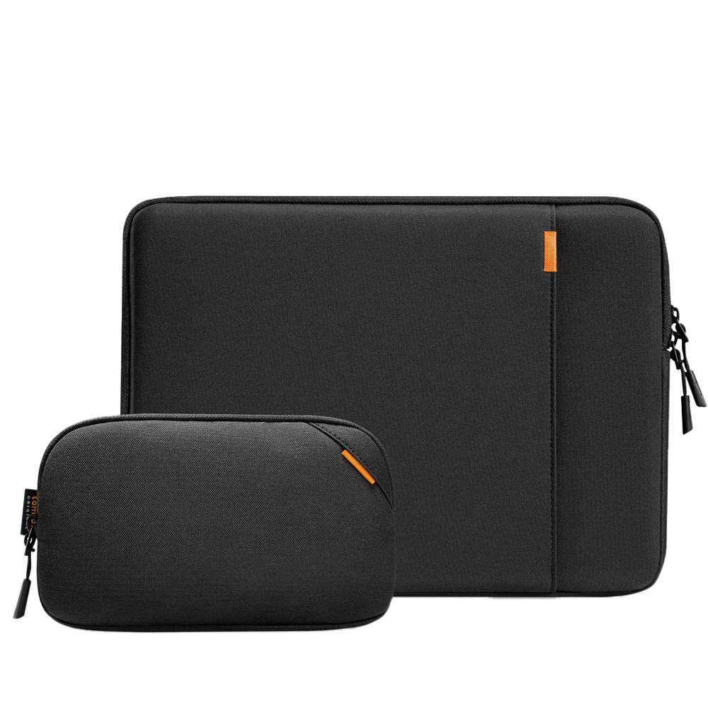 Túi Chống Sốc Tomtoc 360* Protective kèm túi phụ kiện cho MacBook/Laptop 14” - Black