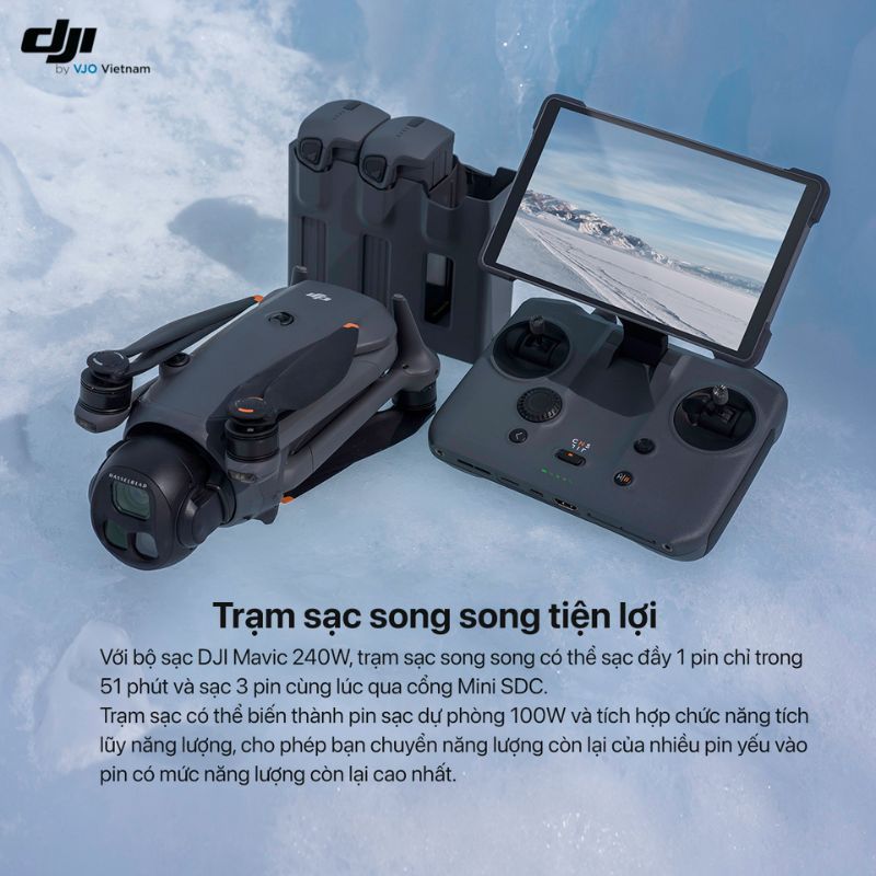Flycam DJI Mavic 4 Pro chính hãng - Fly More Combo (DJI RC 2)