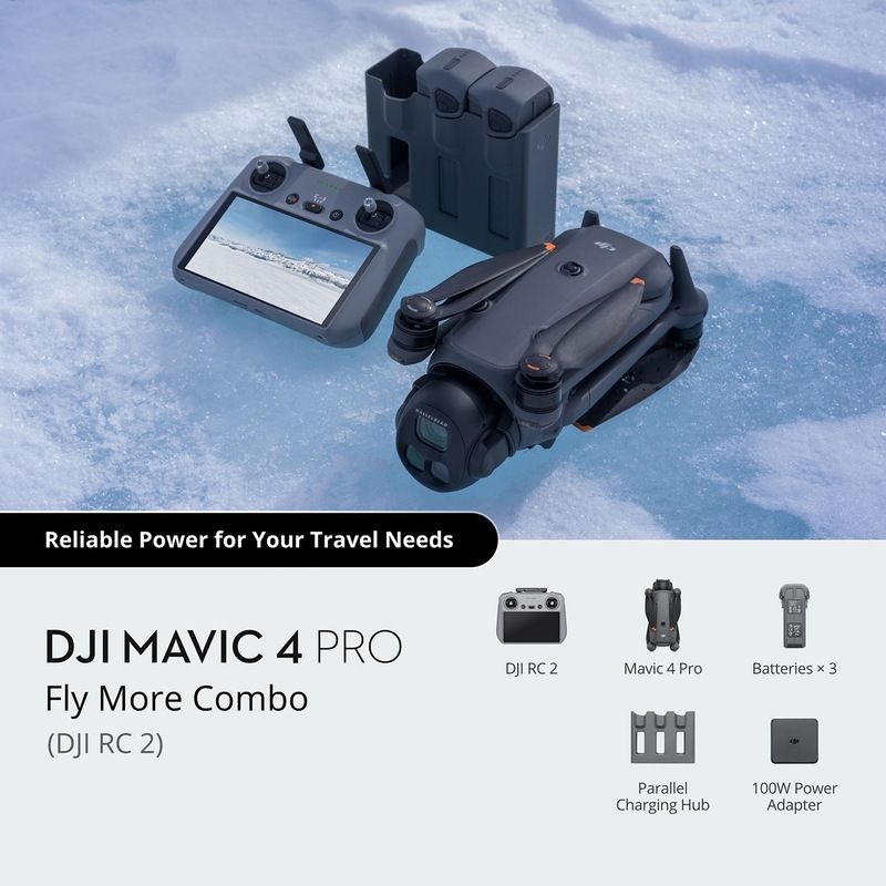 Flycam DJI Mavic 4 Pro chính hãng - Fly More Combo (DJI RC 2)