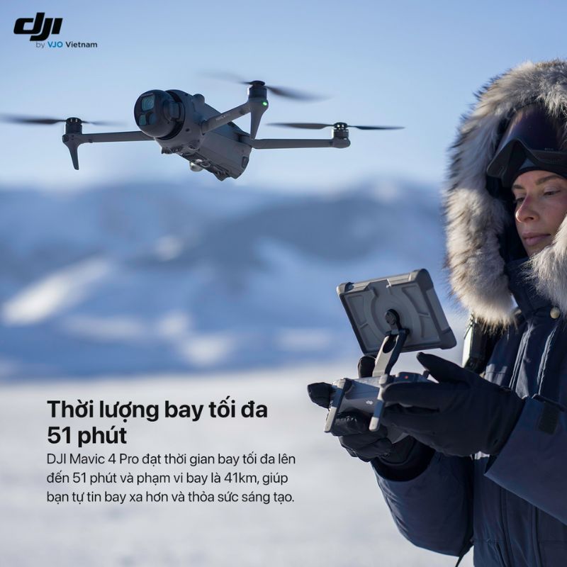 Flycam DJI Mavic 4 Pro chính hãng - 512GB Creator Combo (DJI RC Pro 2)