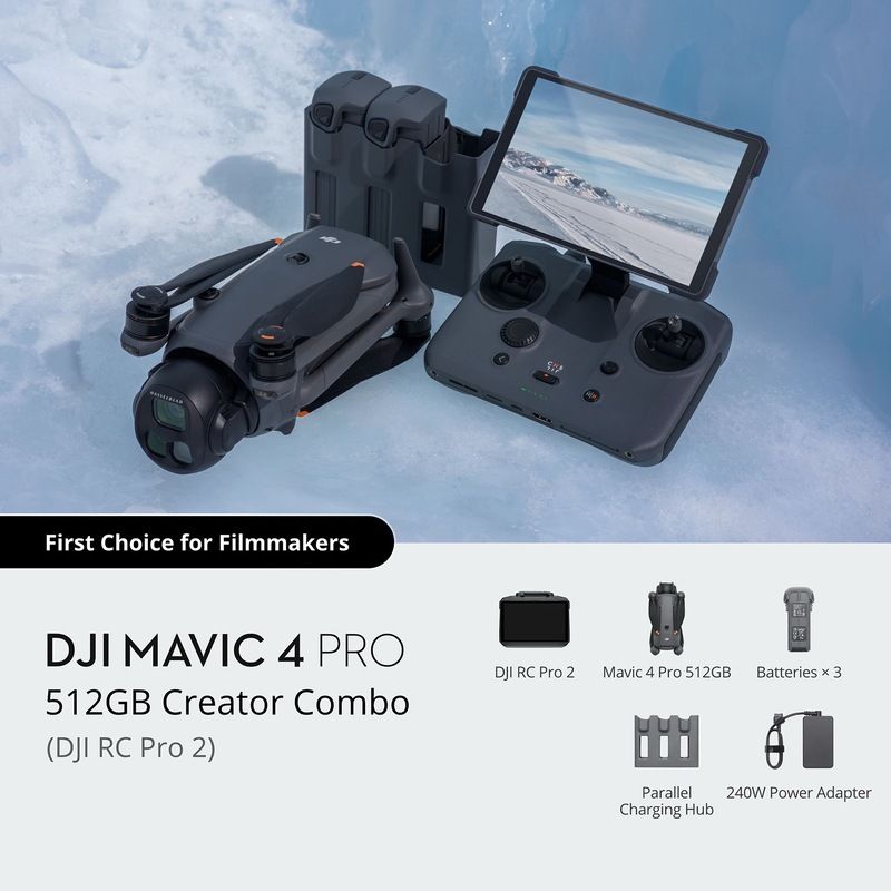 Flycam DJI Mavic 4 Pro chính hãng - 512GB Creator Combo (DJI RC Pro 2)