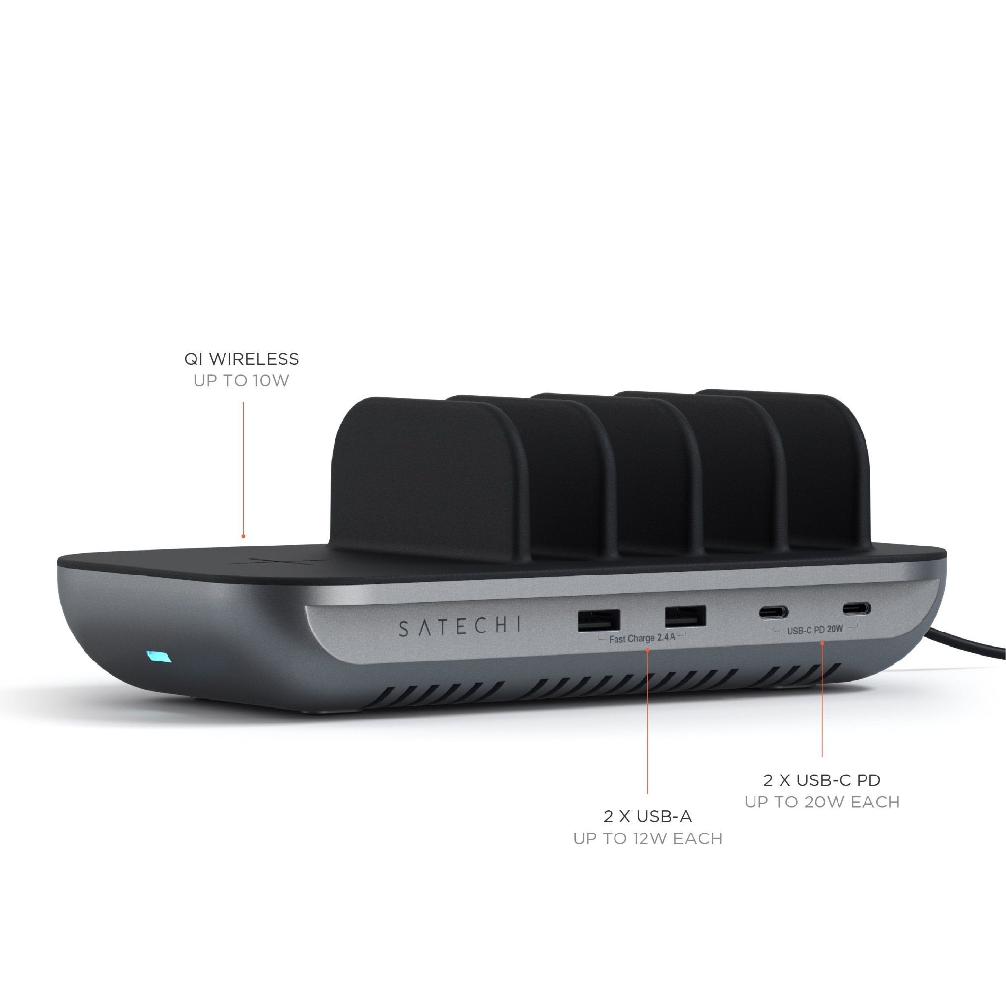 Dock sạc 5 in 1 Satechi sạc cùng lúc 5 thiết bị Chính hãng