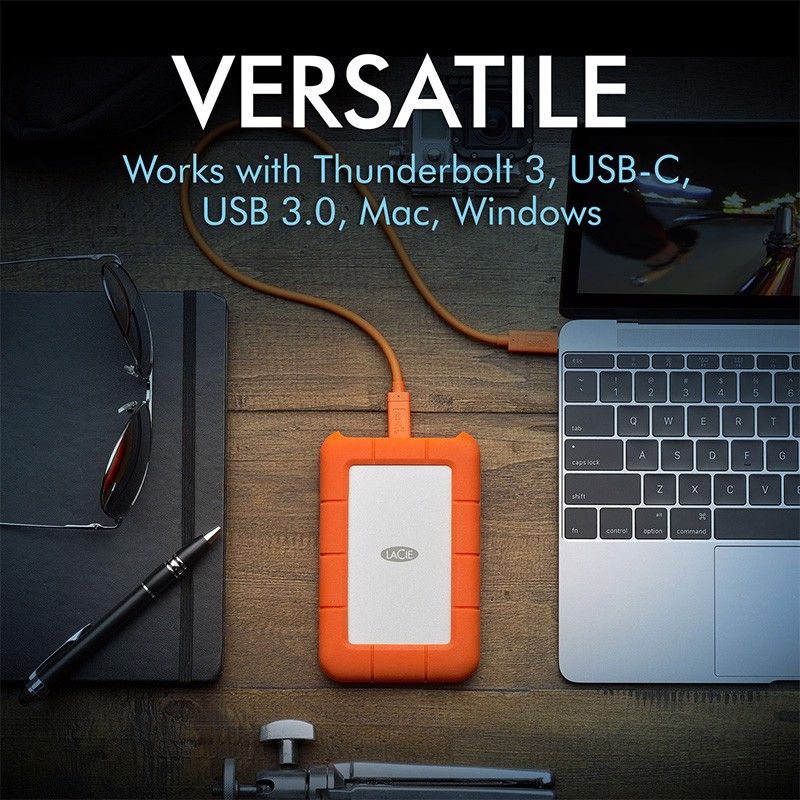 Ổ Cứng Di Động Chống Sốc HDD LaCie Rugged USB-C Rescue - 4TB - STFR4000800