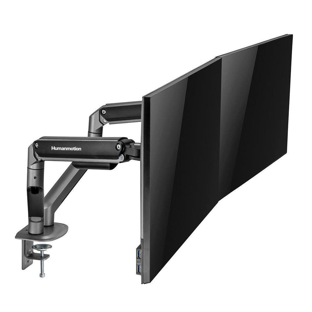 Giá treo màn hình Human Motion T6 Pro Dual - Đen & Trắng