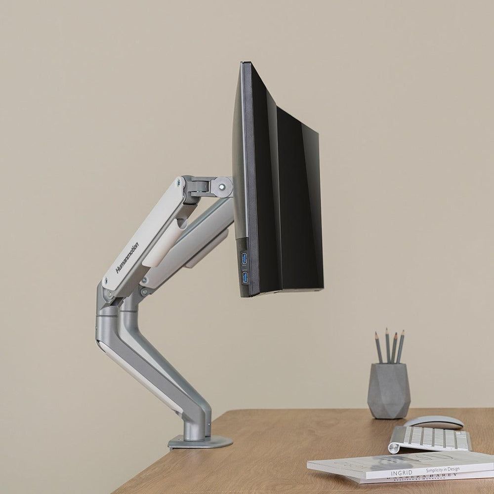 Giá treo màn hình Human Motion T6 Pro Dual - Đen & Trắng