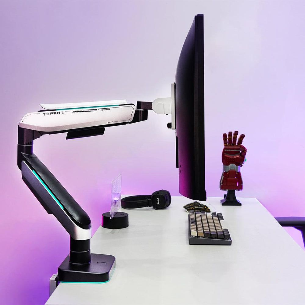 Giá treo màn hình Human Motion T9 Pro II - Xám & Trắng
