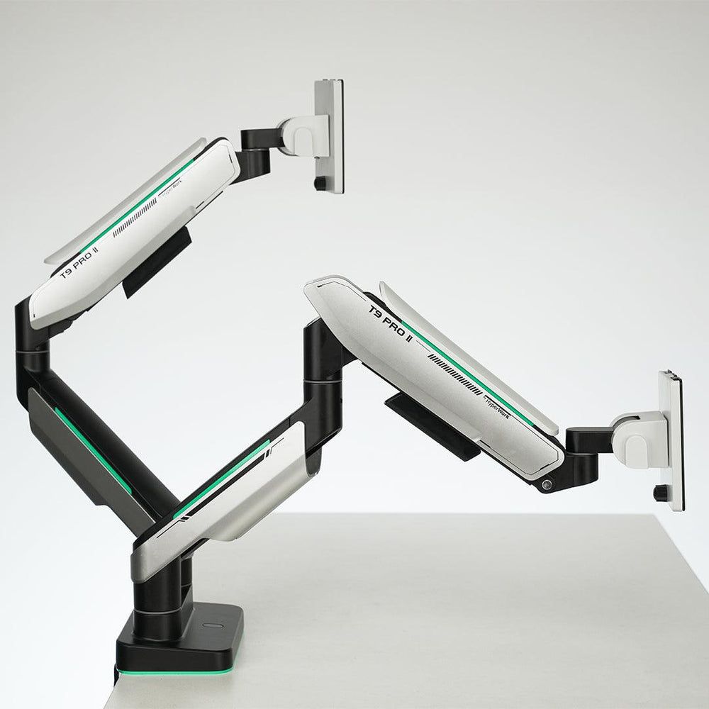 Giá treo màn hình Human Motion T9 Pro II Dual - Xám & Trắng