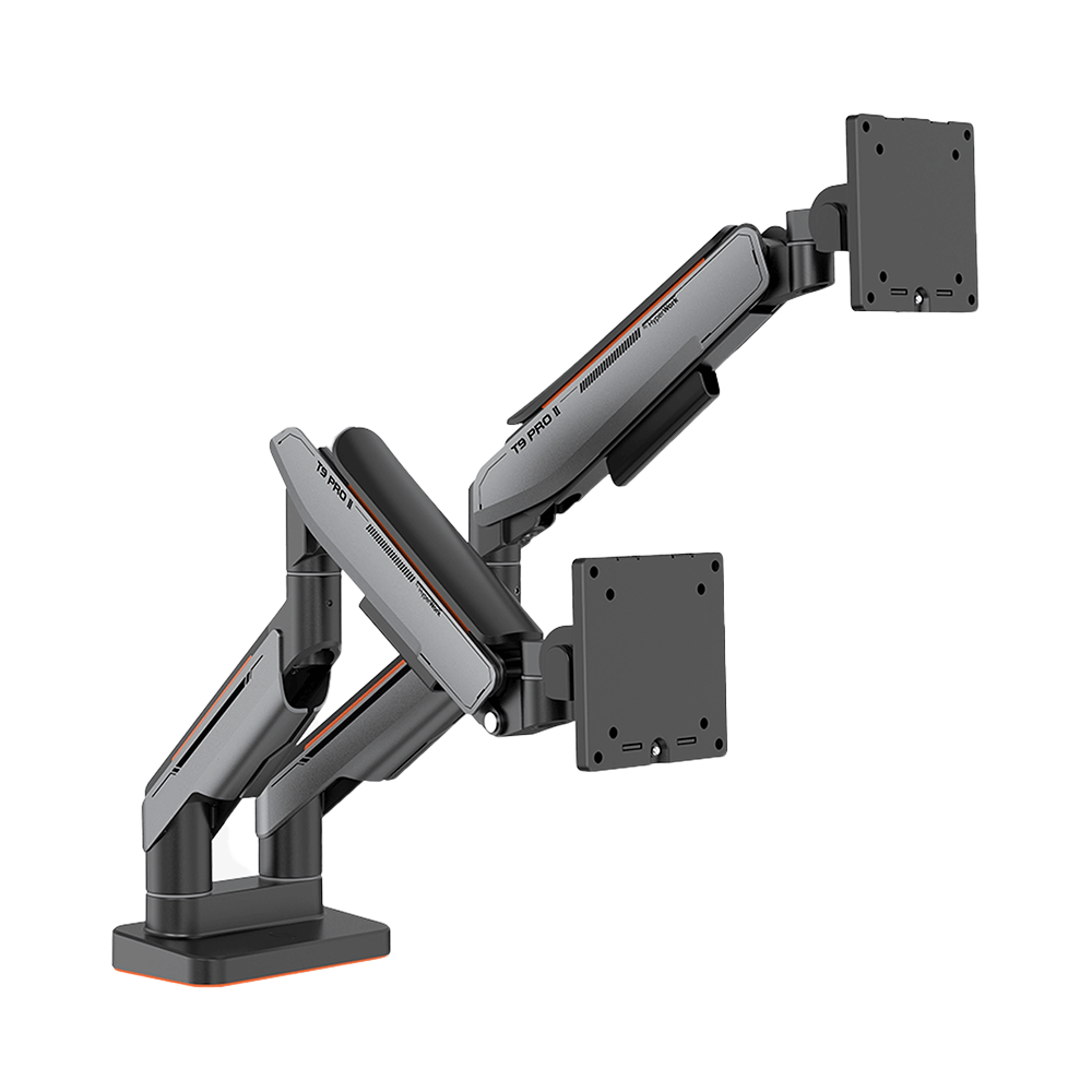 Giá treo màn hình Human Motion T9 Pro II Dual - Xám & Trắng