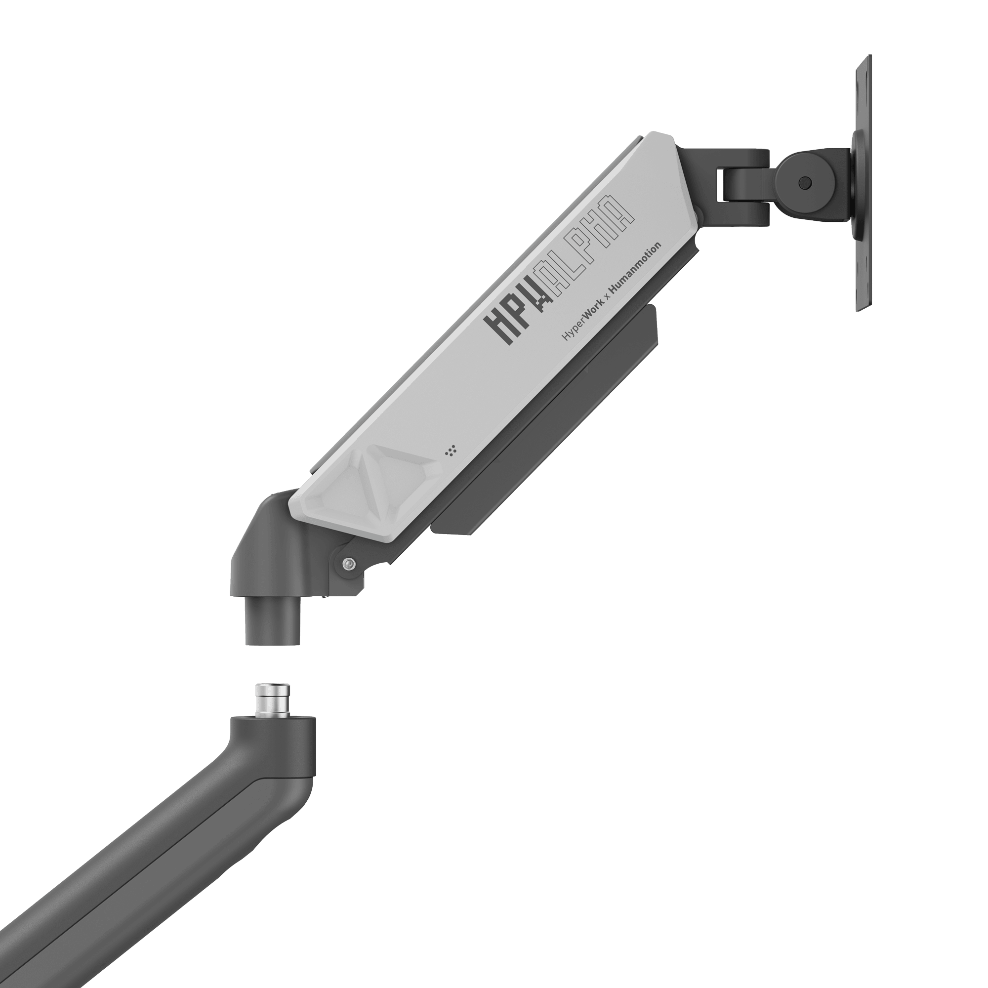 Giá treo màn hình HyperWork Alpha HPW-GMA1 - Cam đen & Trắng đen