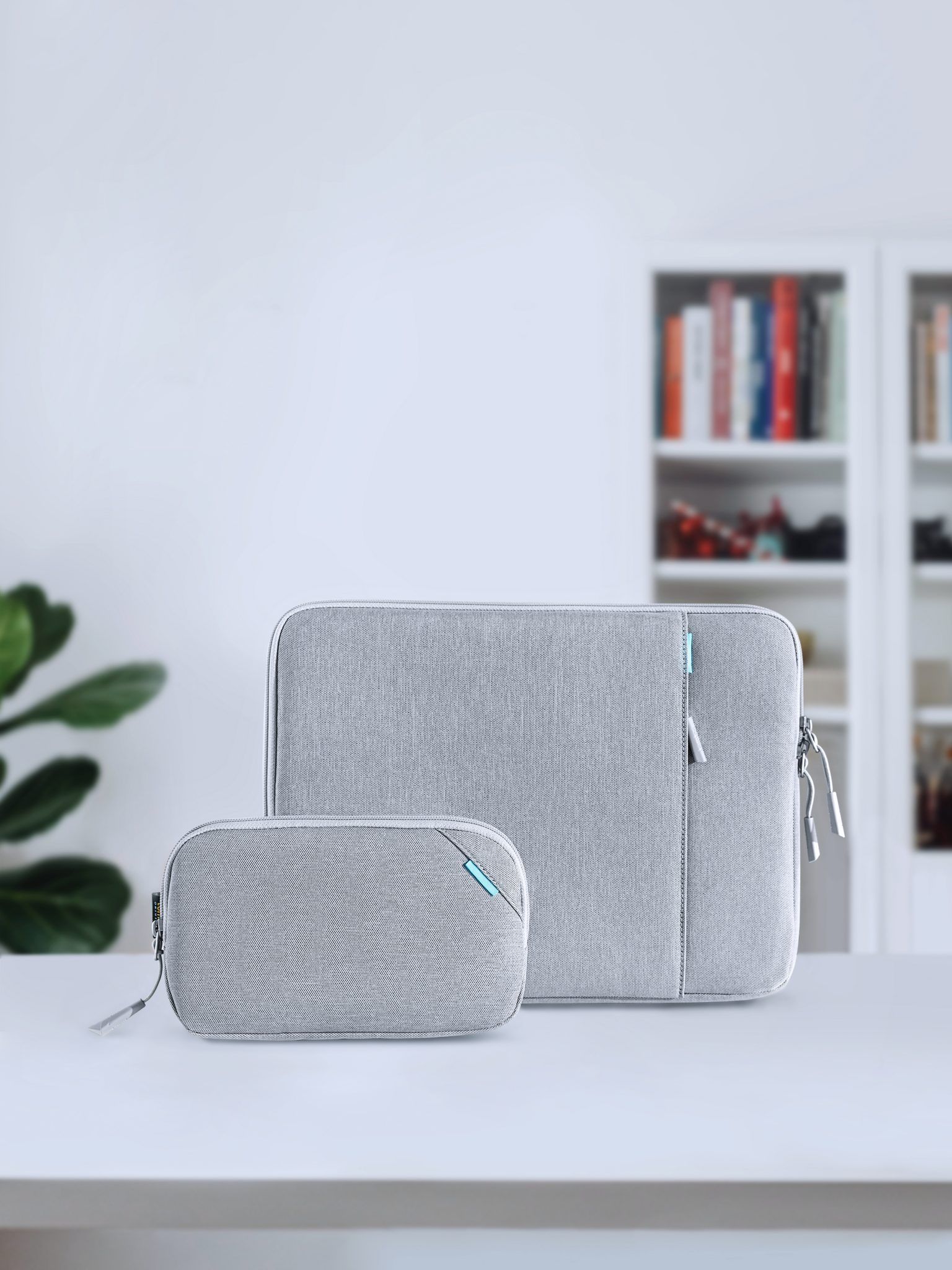 Túi Chống Sốc Tomtoc 360* Protective kèm túi phụ kiện cho MacBook/Laptop 13” - Gray