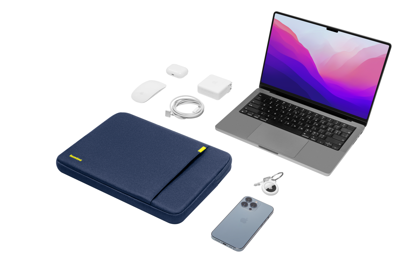 Túi Chống Sốc Tomtoc 360* Protective MacBook/Laptop 13” - Navy Blue