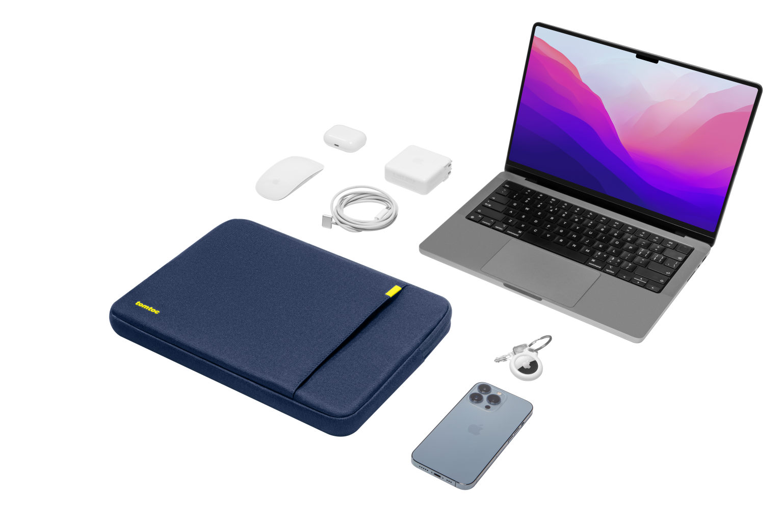 Túi Chống Sốc Tomtoc 360* Protective MacBook/Laptop 14” - Navy Blue