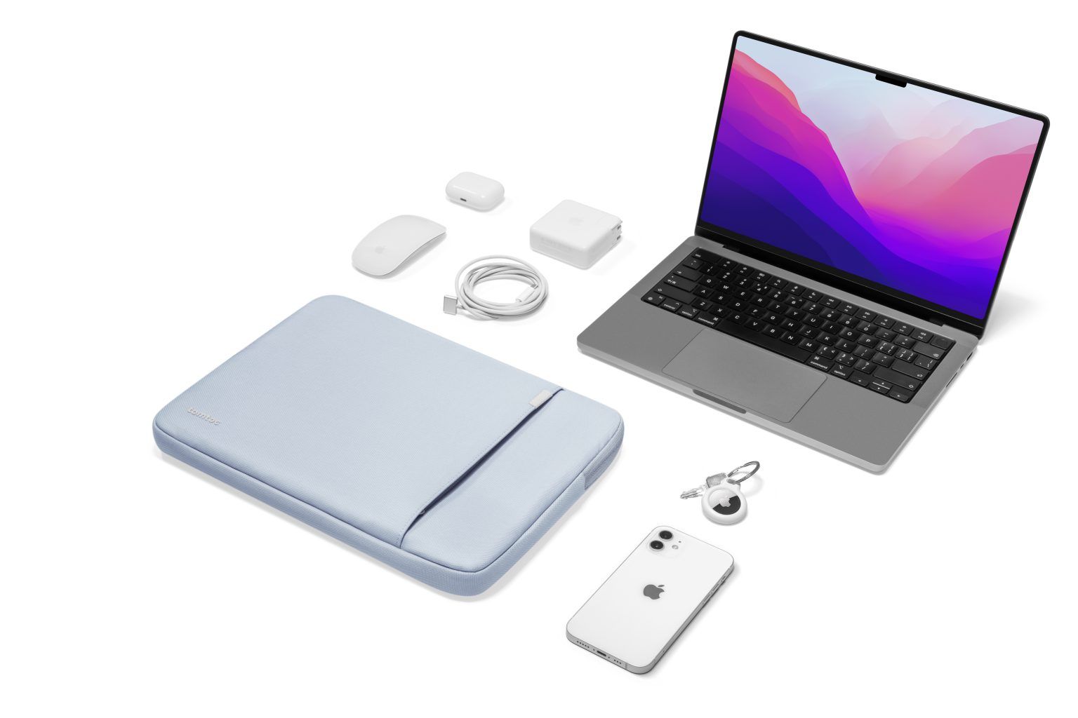 Túi Chống Sốc Tomtoc 360* Protective MacBook/Laptop 13” - Mist Blue