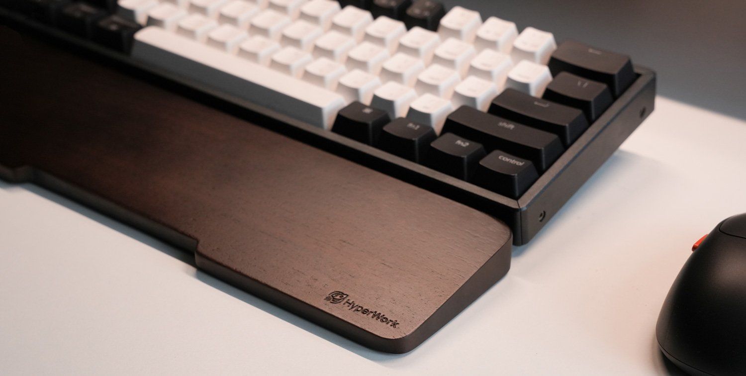 Kê tay bàn phím cơ HyperWork Hybrid Gỗ Walnut cao cấp - HPW WR01 WAL