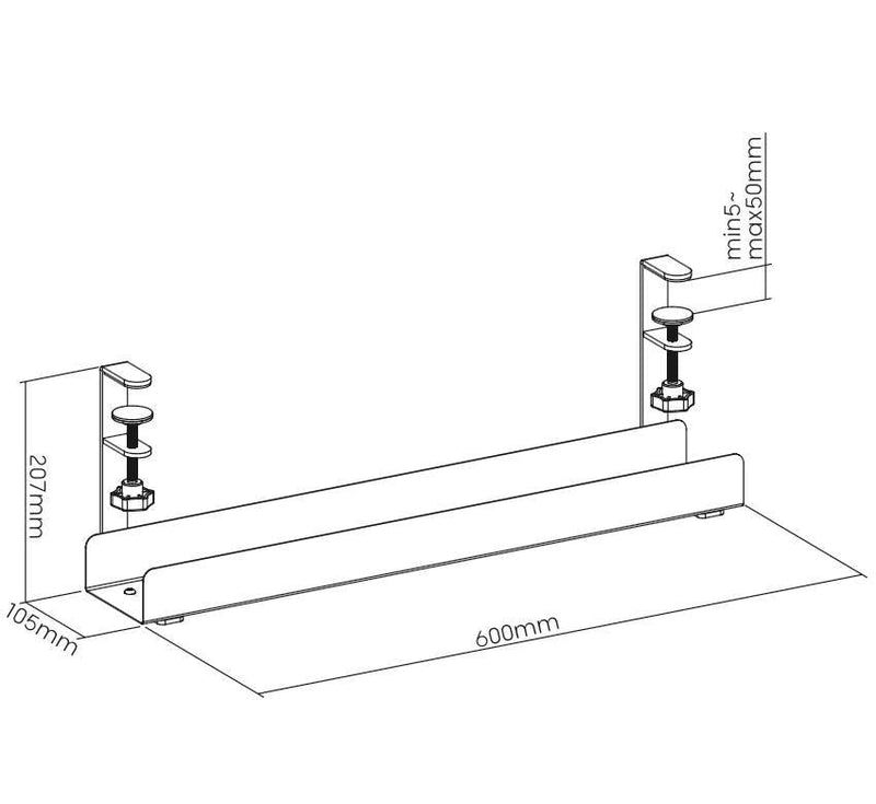 Khay đi dây kẹp bàn HyperWork CM-01 - Nội thất HyperWork
