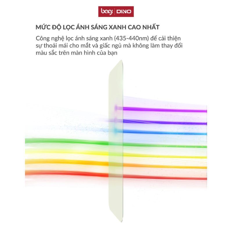 Kính cường lực chống ánh sáng xanh Bagi Dino Extreme cho iPhone 16 Pro