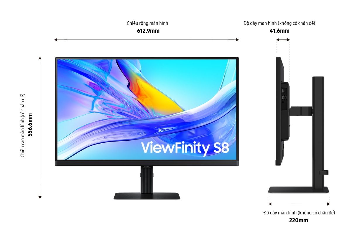 Màn hình đồ họa Samsung 27 inch ViewFinity S8 S80UD LS27D804UAEXXV