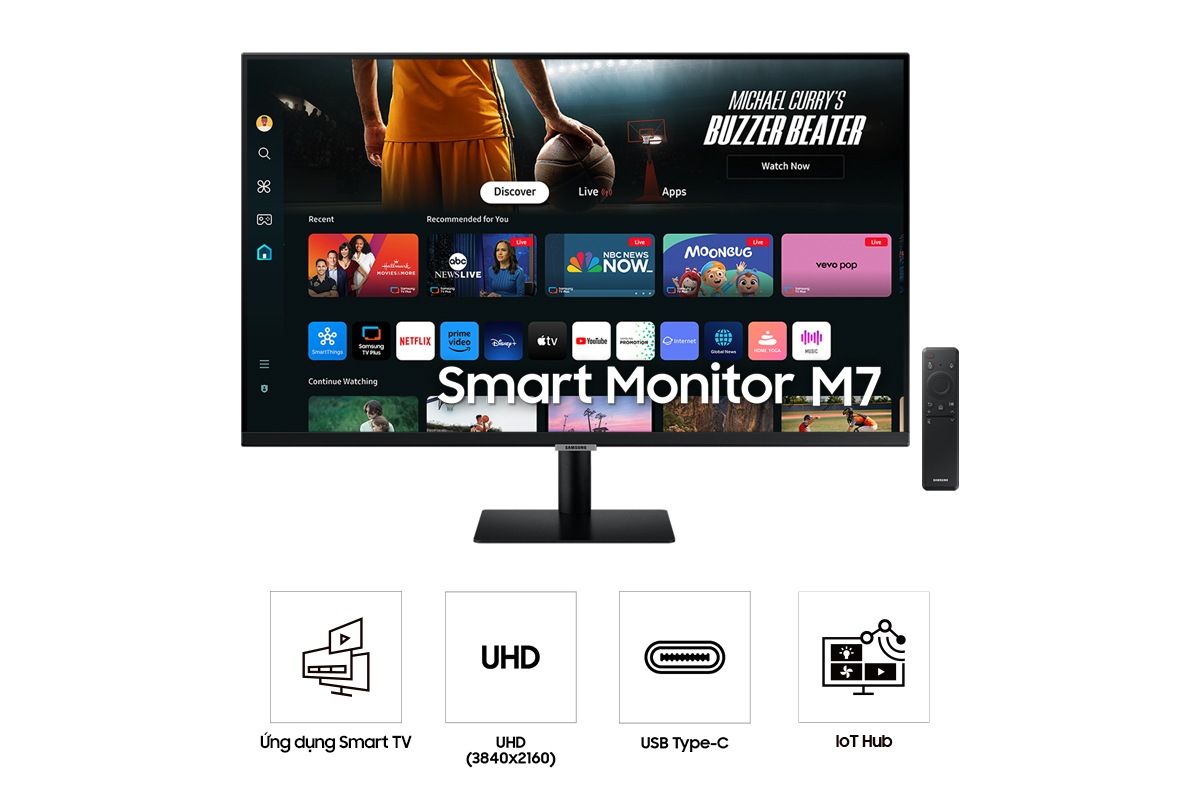 Màn hình thông minh Samsung 32 inch ViewFinity M7 M70D UHD LS32DM700UEXXV