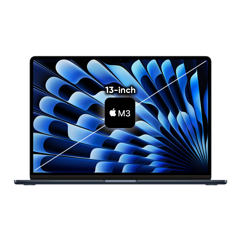MacBook Air M3 13 inch 2024 màu Midnight 8 CPU / 8 GPU / 8GB RAM / 256GB - Chính hãng VN