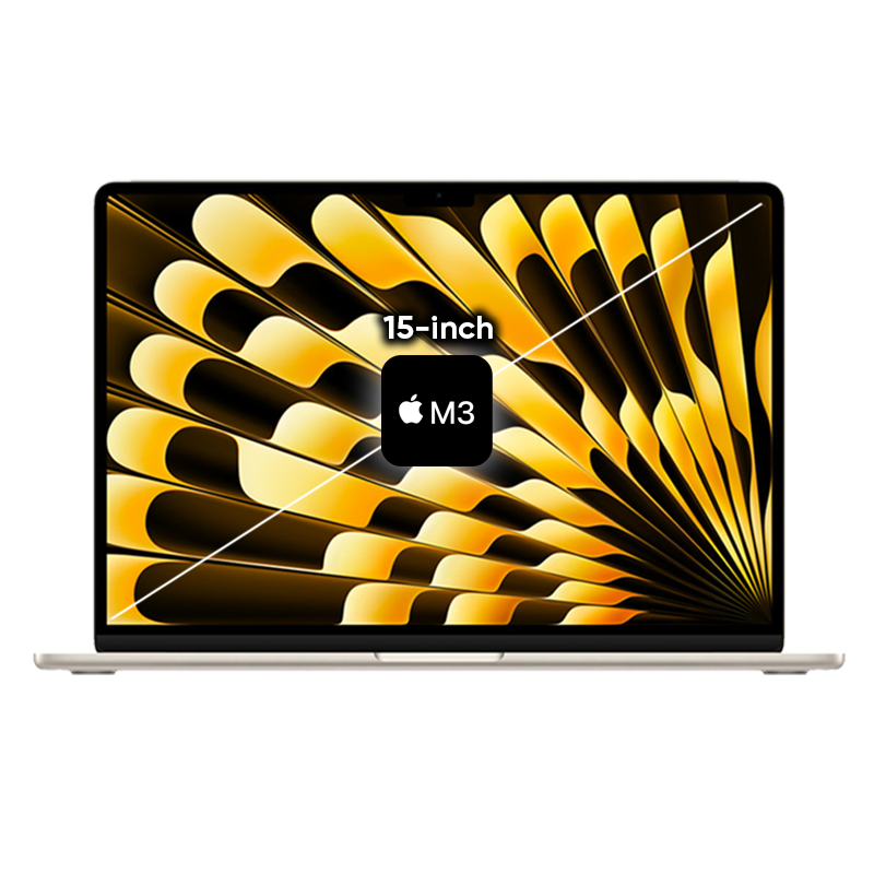 MacBook Air M3 15 inch 2024 màu Starlight 8 CPU / 10 GPU / 8GB RAM / 256GB - Chính hãng VN