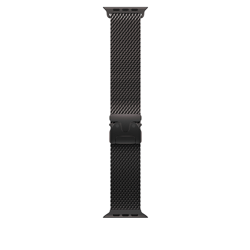 Dây quấn Apple Watch Ultra 2 Milan Titan & Đen 49mm