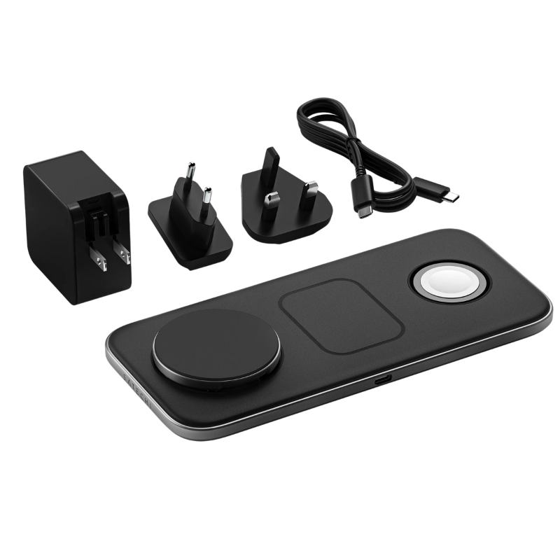 Dock sạc không dây Satechi 3 in 1 chuẩn Qi2 Trio Wireless Charging Pad – ST-QTPM