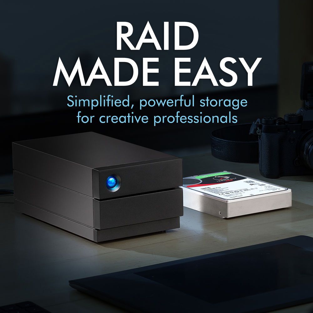 Ổ Cứng Chuyên dụng LaCie 2big (RAID) USB-C + SRS - 8TB - STHJ8000800