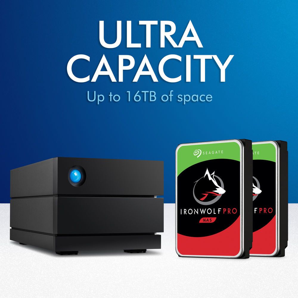 Ổ Cứng Chuyên dụng LaCie 2big (RAID) USB-C + SRS - 40TB - STHJ40000800
