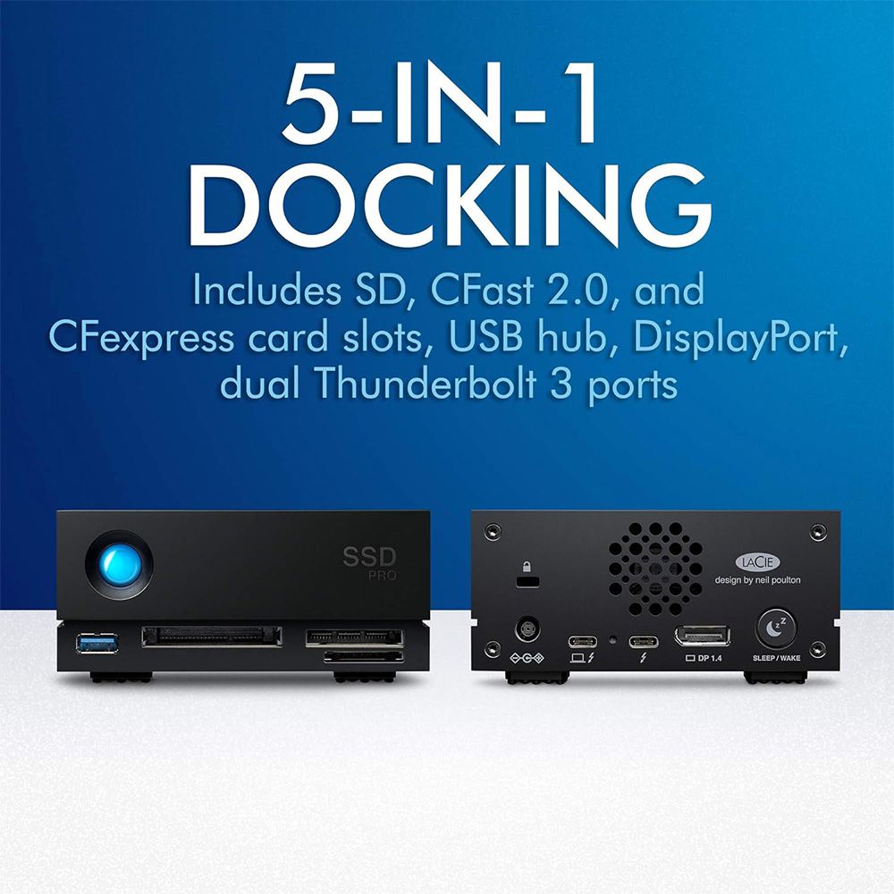 Ổ Cứng Chuyên dụng SSD LaCie 1big Dock Pro Thunderbolt 3 Rescue - 4TB - STHW4000800