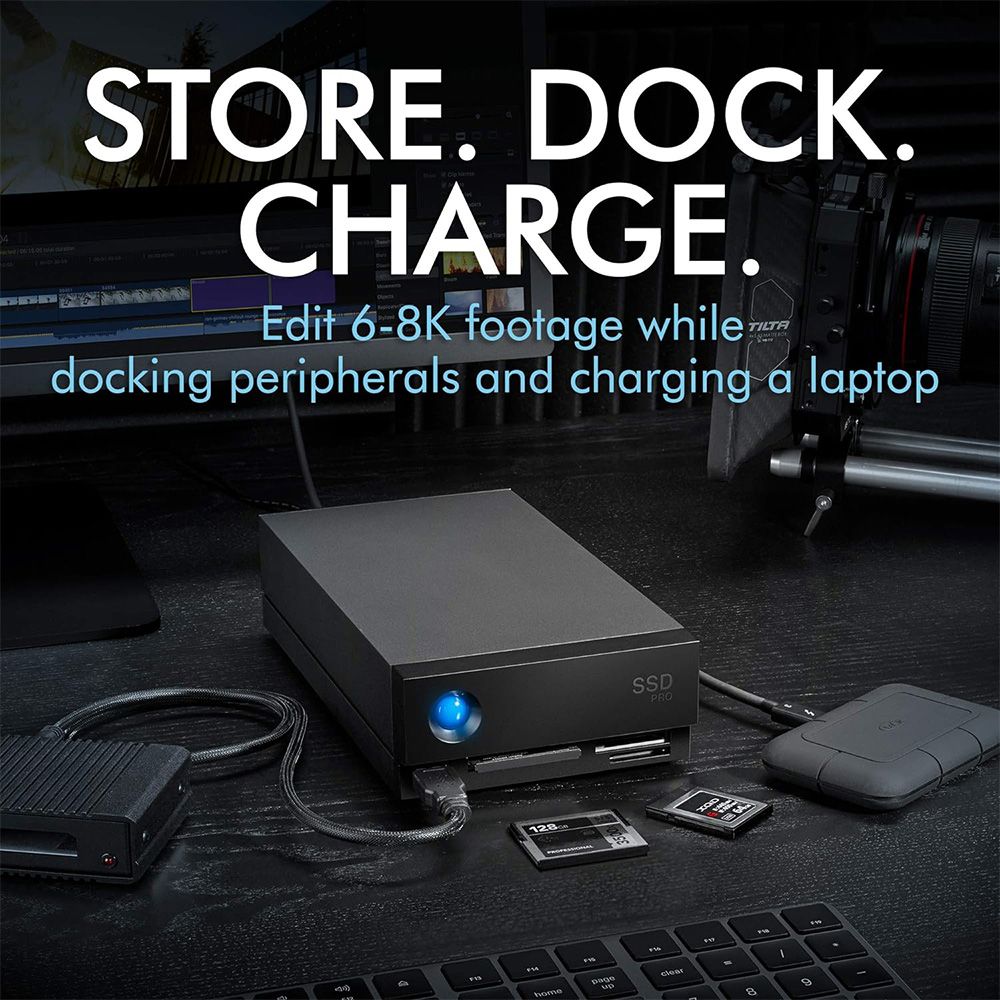 Ổ Cứng Chuyên dụng SSD LaCie 1big Dock Pro Thunderbolt 3 Rescue - 4TB - STHW4000800